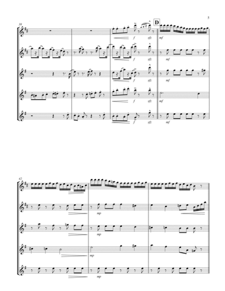 March (from "The Nutcracker Suite") (F) (Saxophone Quintet - 2 Alto, 3 Tenor)