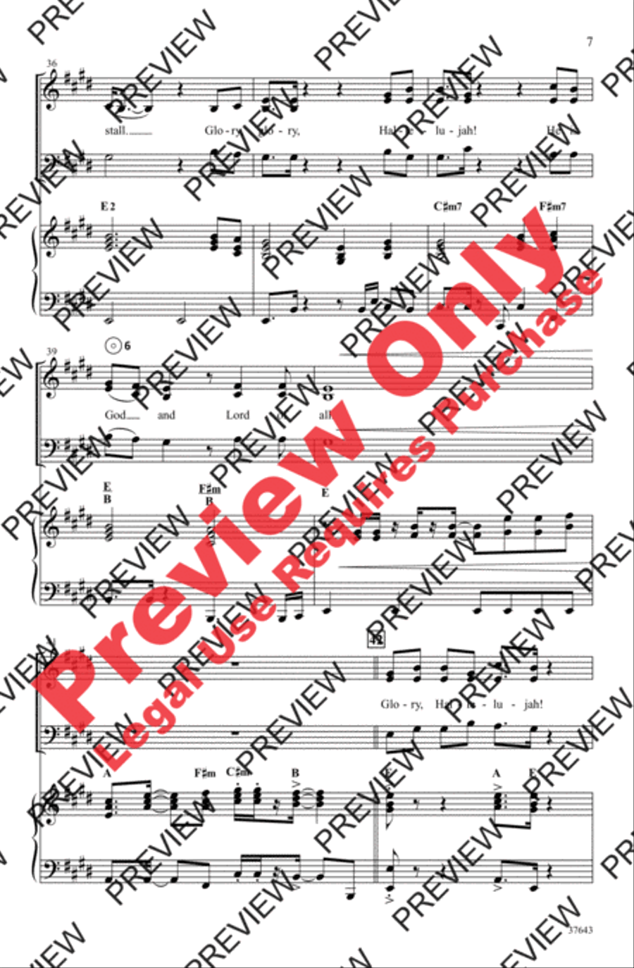 Christmas Glory Hallelujah 3-Part scores gallery preview page 18