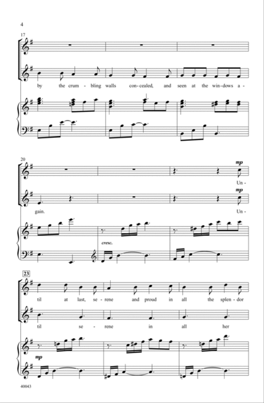 Mysterious Moon Choir scores gallery preview page 3