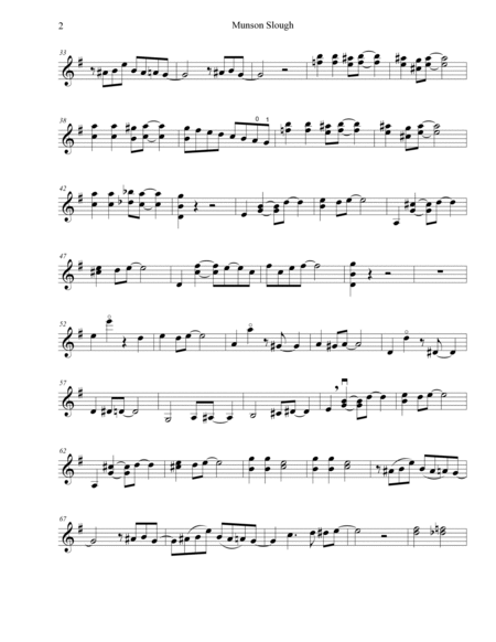 Munson Slough - Optional Violin Part