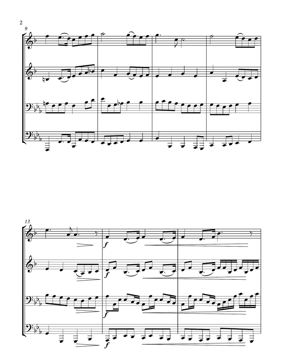 Russian National Anthem (Brass Quartet) Brass Quartet scores gallery preview page 2