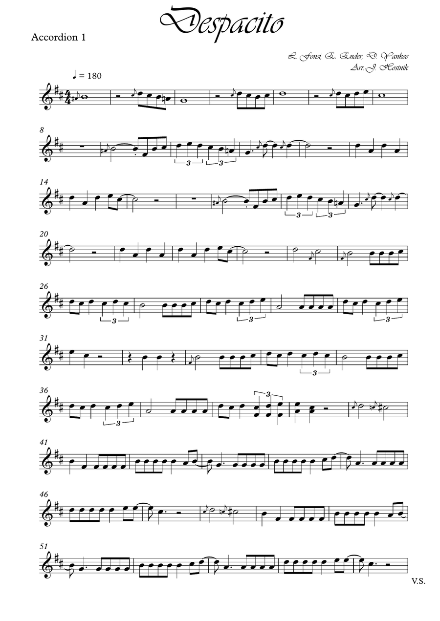 Despacito Small Ensemble scores gallery preview page 1