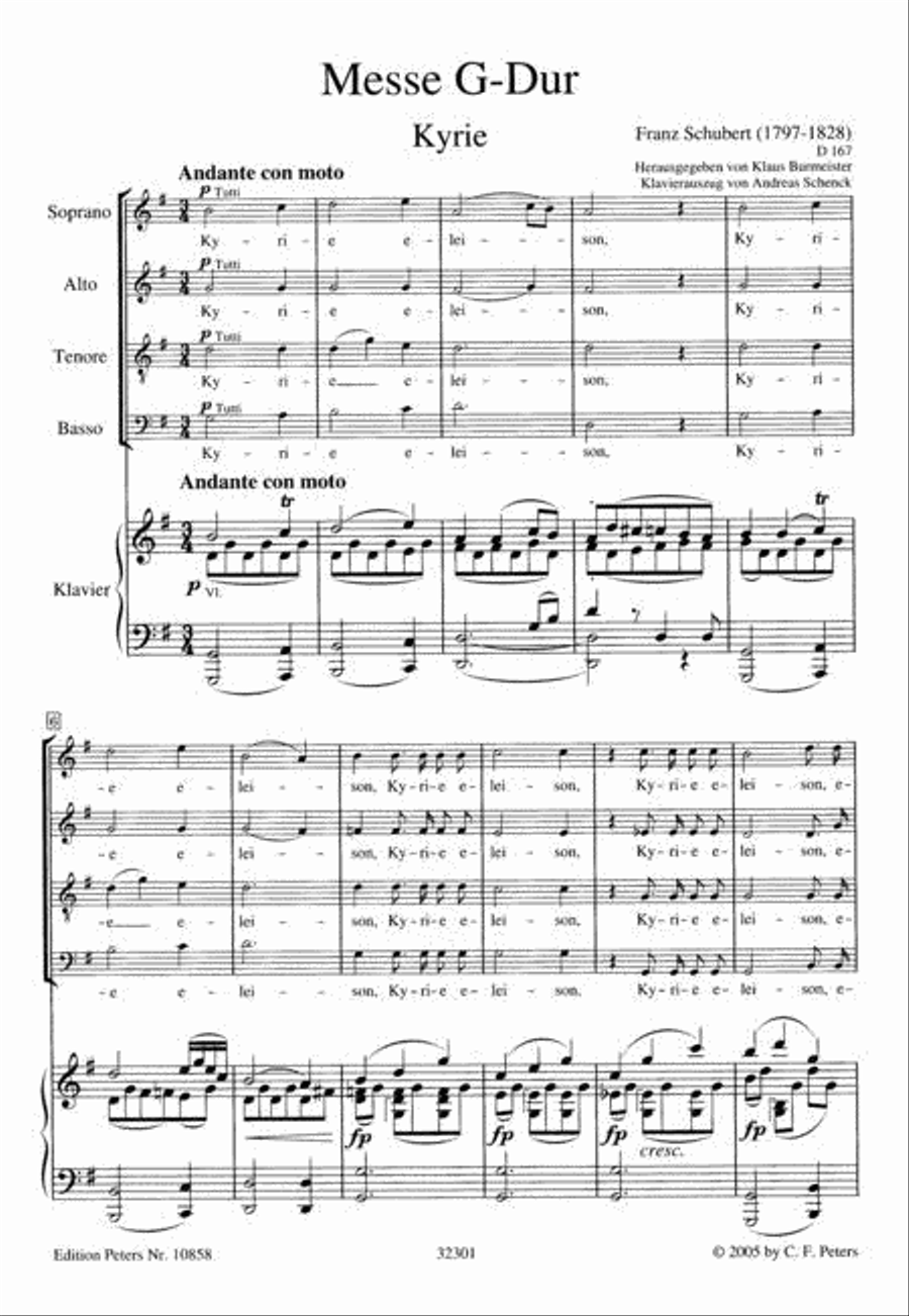 Mass in G, D.167 Mass in G, D.167 Choir scores gallery preview page 2