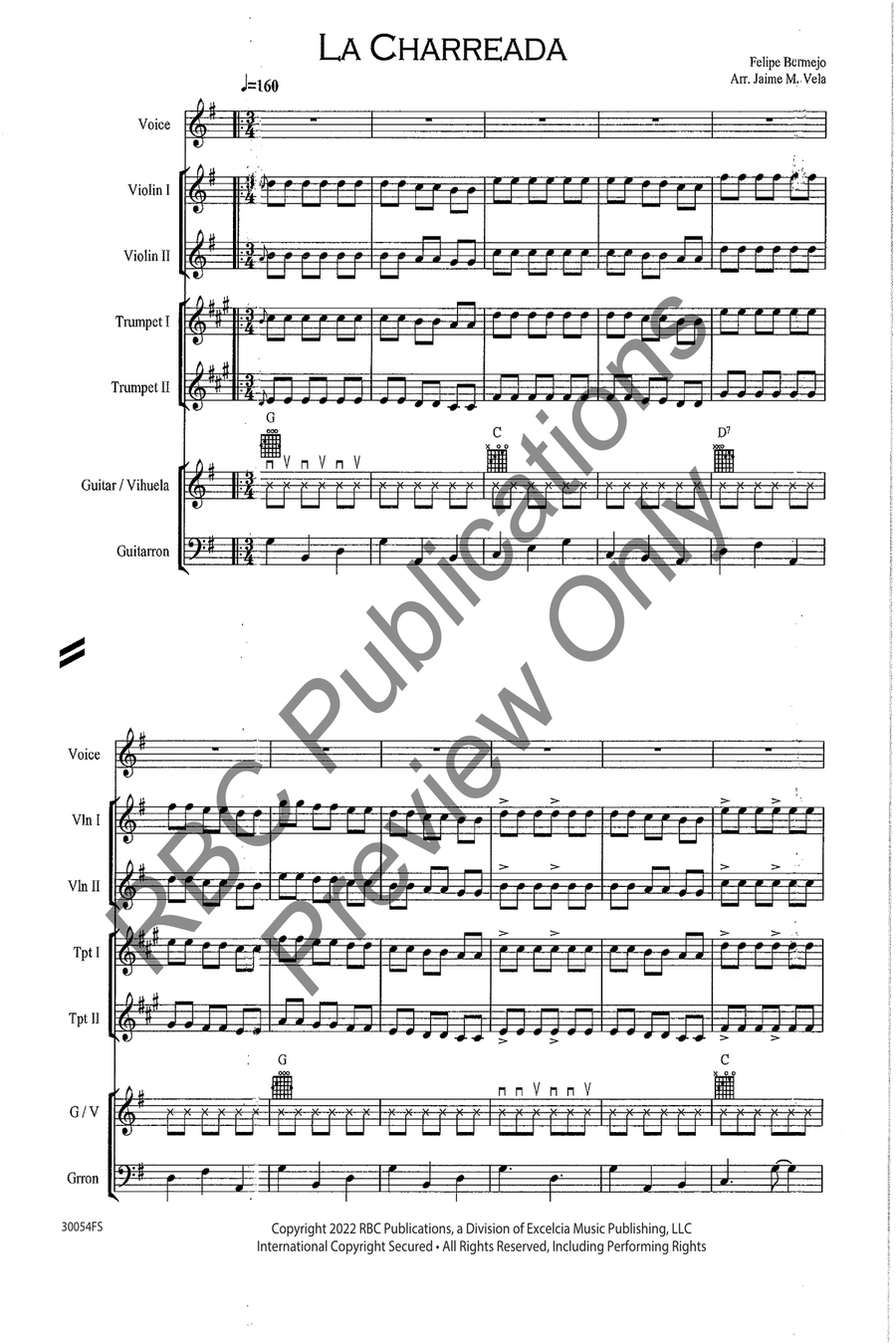La Charreada La Charreada Voice scores gallery preview page 3