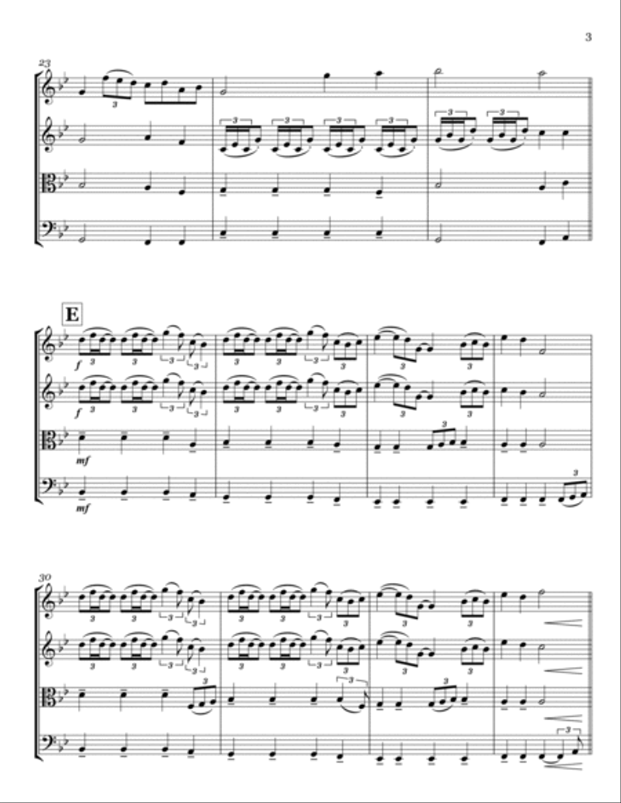 A Thousand Years String Quartet scores gallery preview page 3