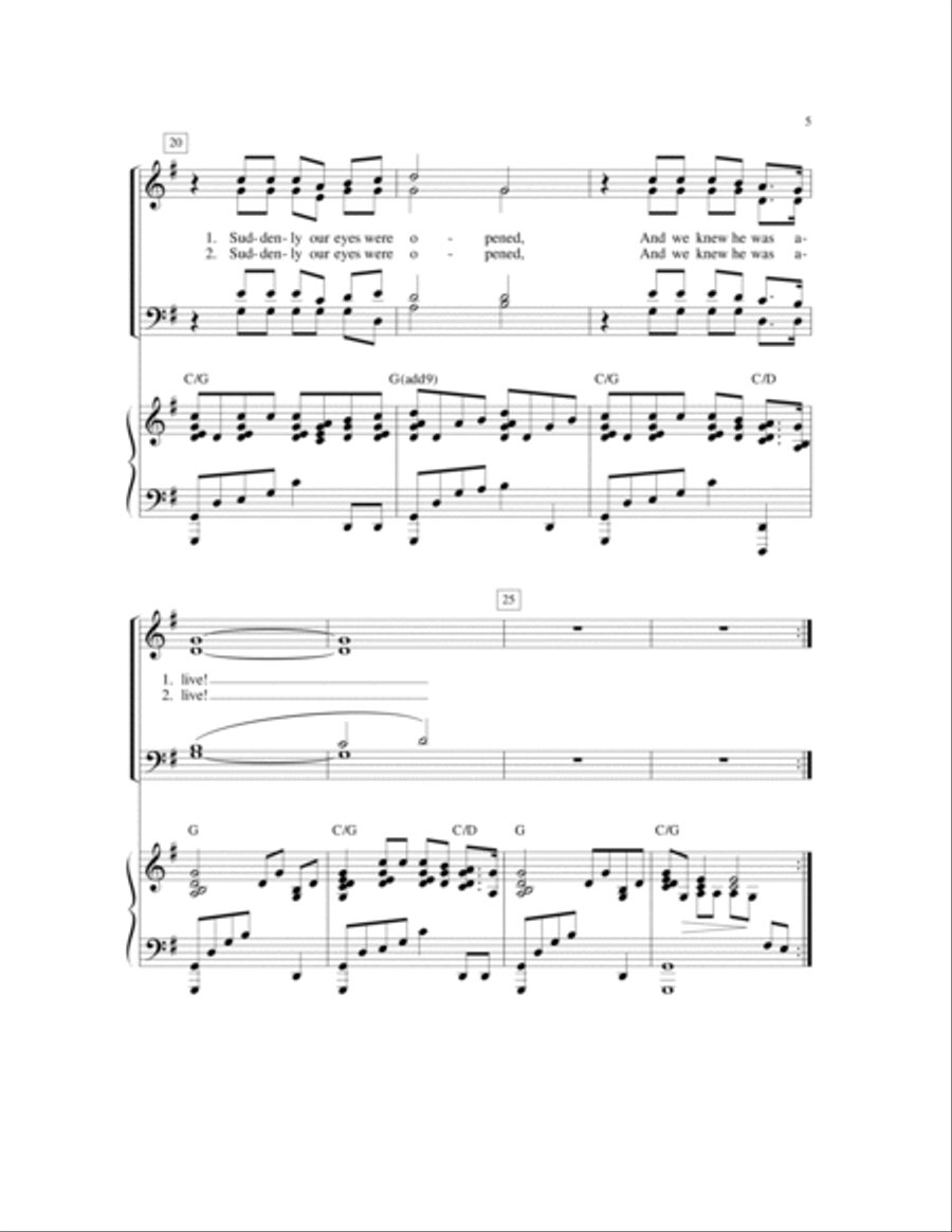 In the Breaking of the Bread | Download Edition 4-Part scores gallery preview page 5
