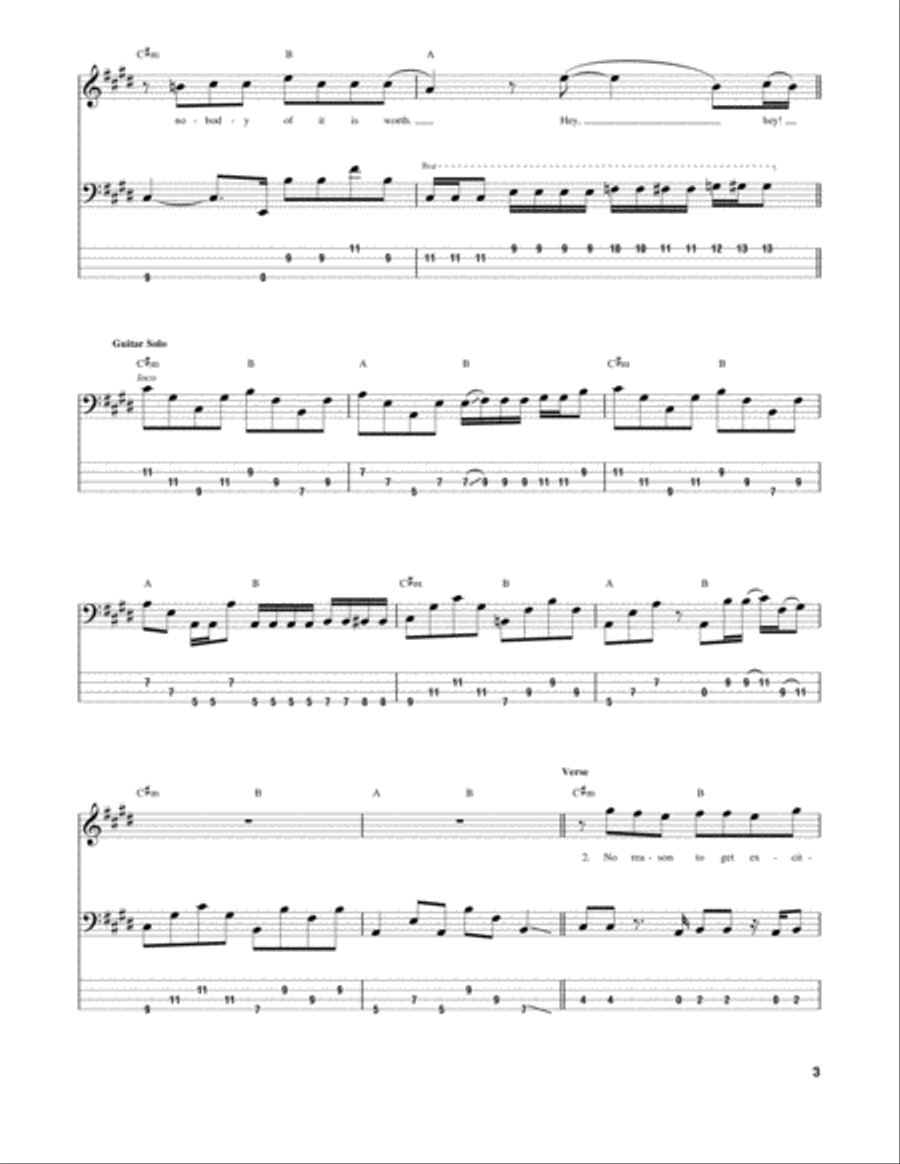 All Along The Watchtower All Along The Watchtower Guitar Tablature scores gallery preview page 3