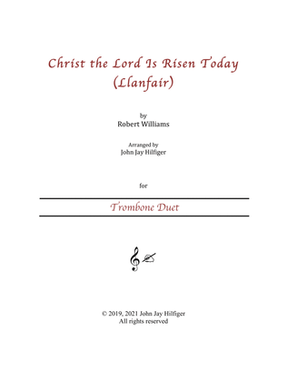 Christ the Lord Is Risen Today for Trombone Duet
