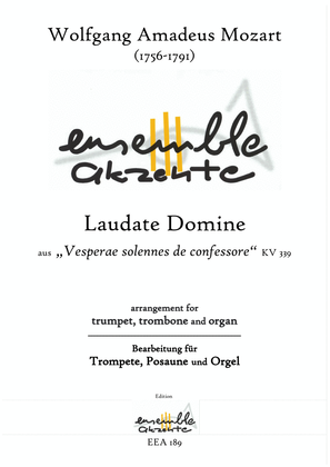 Book cover for Laudate Domine - arrangement for trumpet, trombone and organ