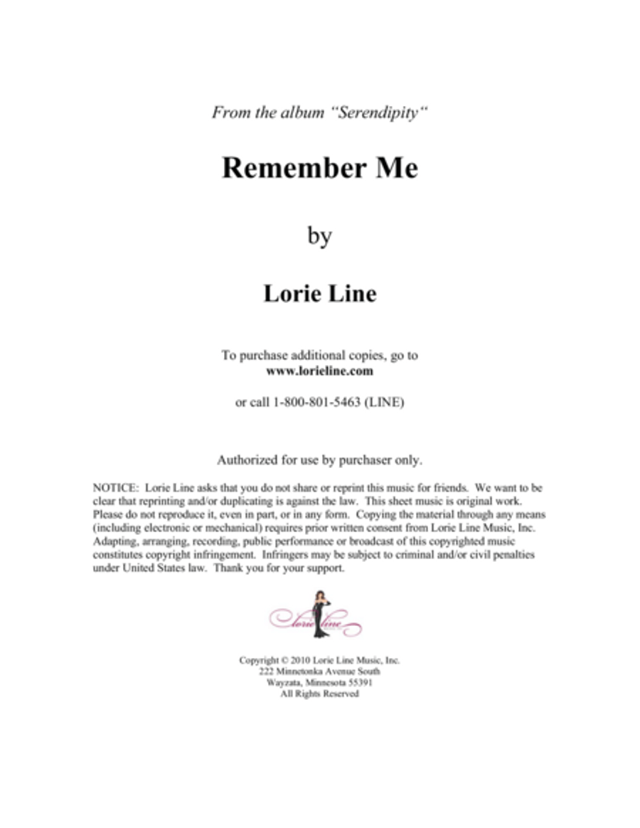 Remember Me Remember Me Piano Solo scores gallery preview page 1