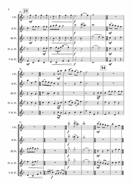 "The Twelve Days Of Christmas" Flute Choir arr. Adrian Wagner image number null
