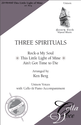 Book cover for This Little Light Of Mine: from "Three Spirituals"