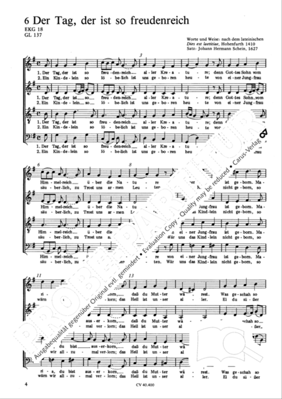 Kantionalsatze zu Weihnachten I Score scores gallery preview page 4