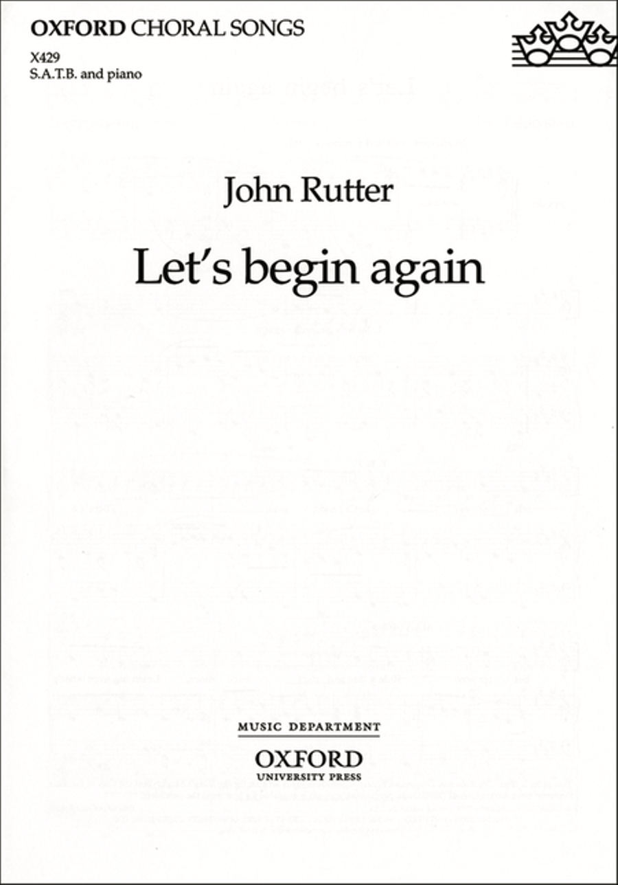 Let's begin again 4-Part scores gallery preview page 1