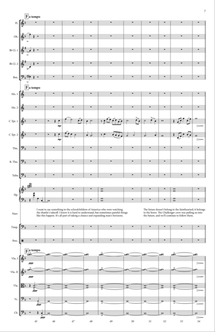 The Challenger Seven The Challenger Seven Full Orchestra scores gallery preview page 8