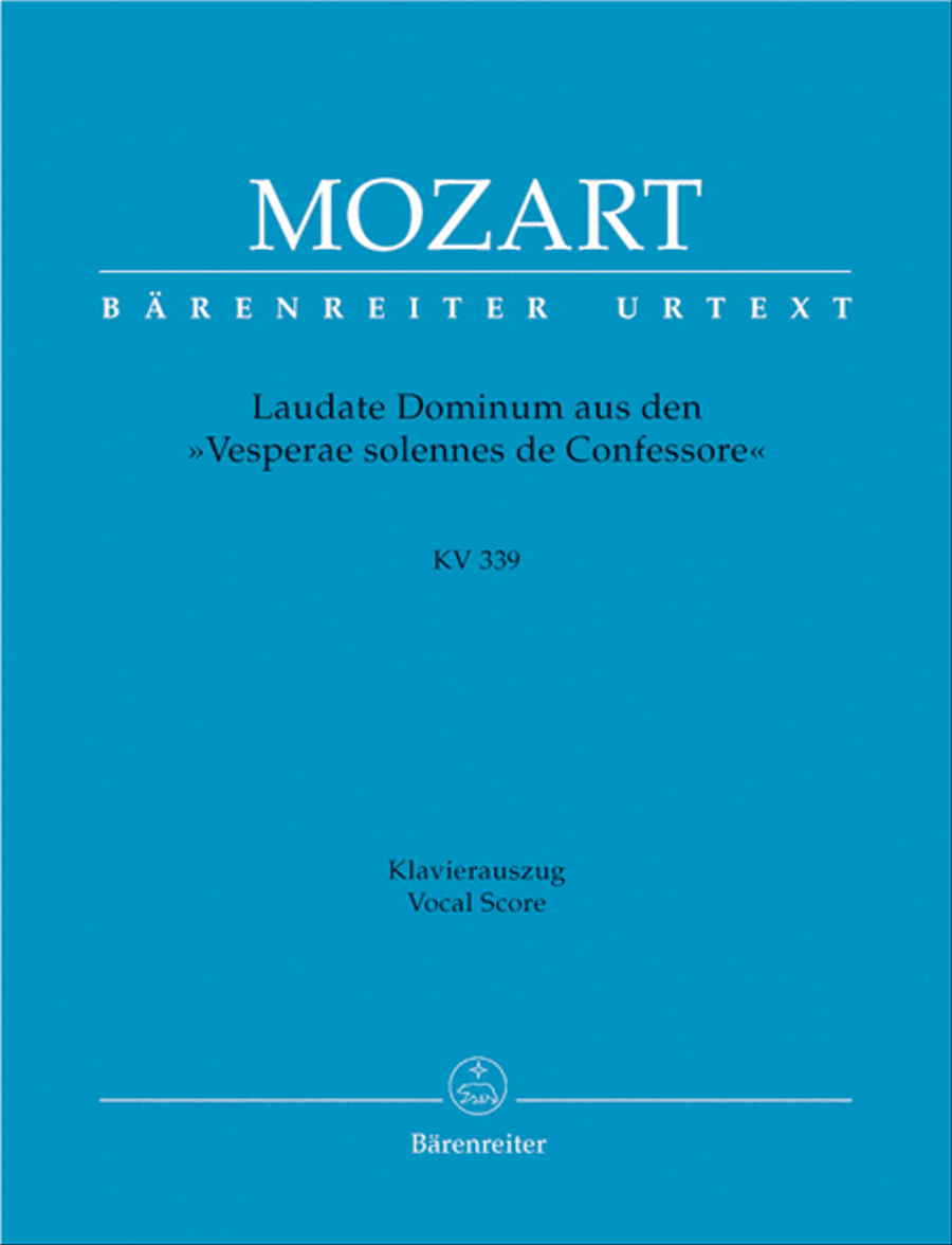 Laudate Dominum K. 339 4-Part scores gallery preview page 1