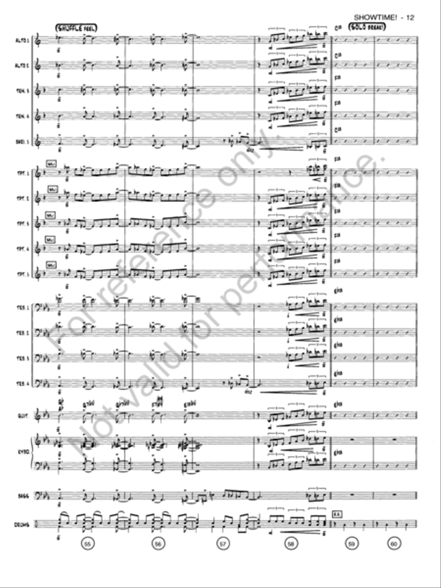 Showtime! Jazz Ensemble scores gallery preview page 11