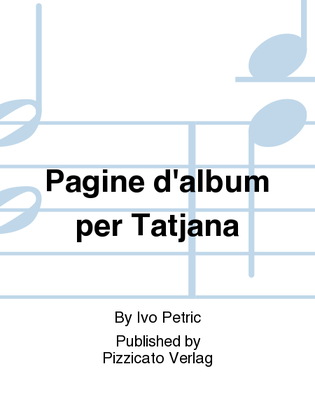 Pagine d'album per Tatjana