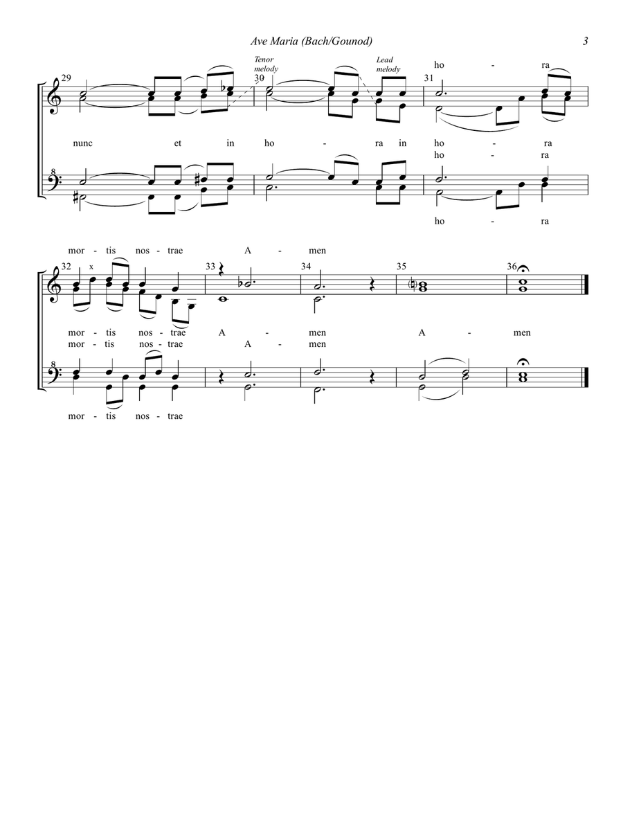 Ave Maria (Bach-Gounod) Ave Maria (Bach-Gounod) SSAA scores gallery preview page 6