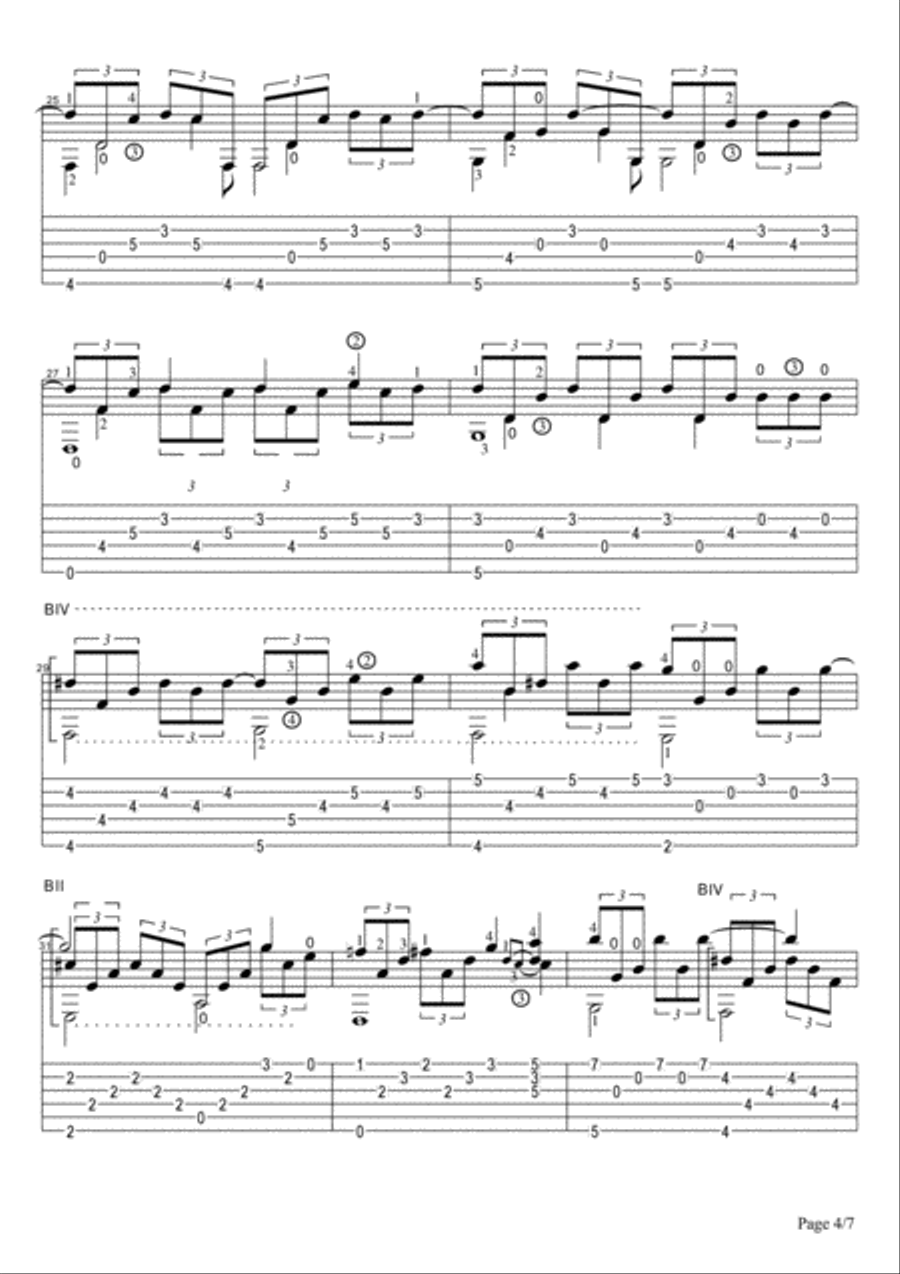 Cavatina Cavatina Electric Guitar scores gallery preview page 4