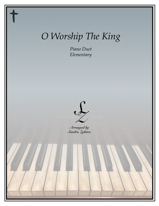 Book cover for O Worship The King (elementary piano with optional duet)