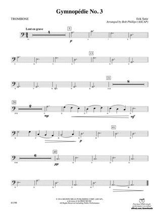 Gymnopédie No. 3: 1st Trombone