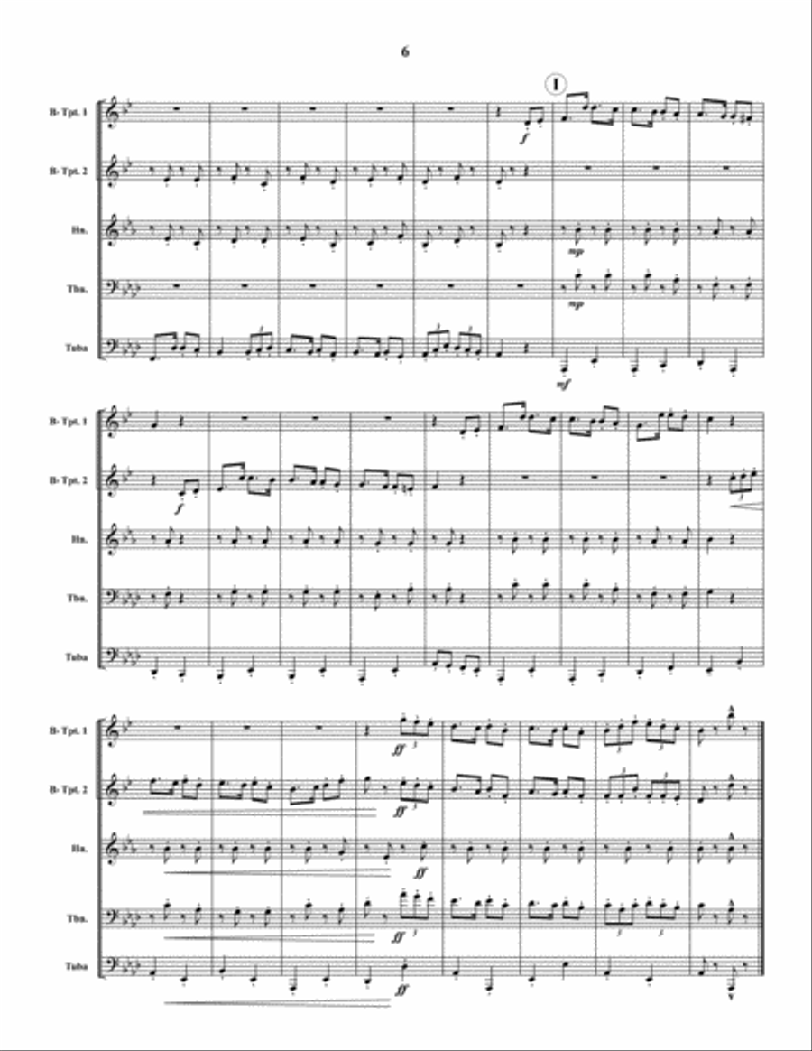 Patterson Polka Patterson Polka Brass Quintet scores gallery preview page 7