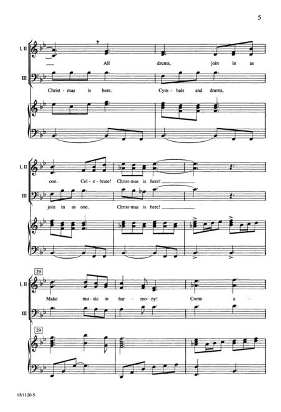 Christmas Fanfare Christmas Fanfare 3-Part scores gallery preview page 5