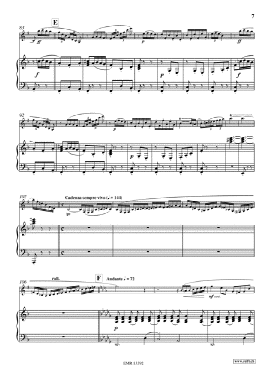 Carmen Fantasy Clarinet Solo scores gallery preview page 7