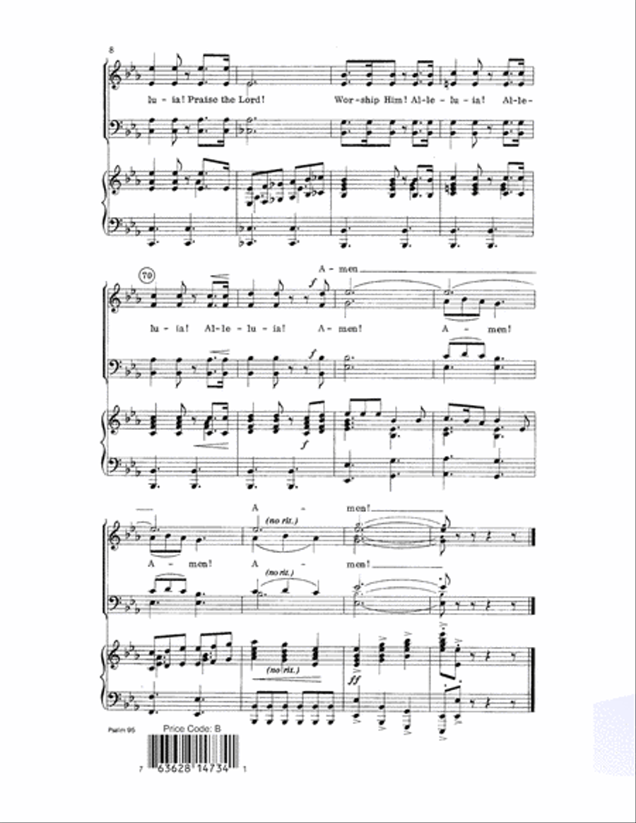 Psalm 95 Psalm 95 Choir scores gallery preview page 8