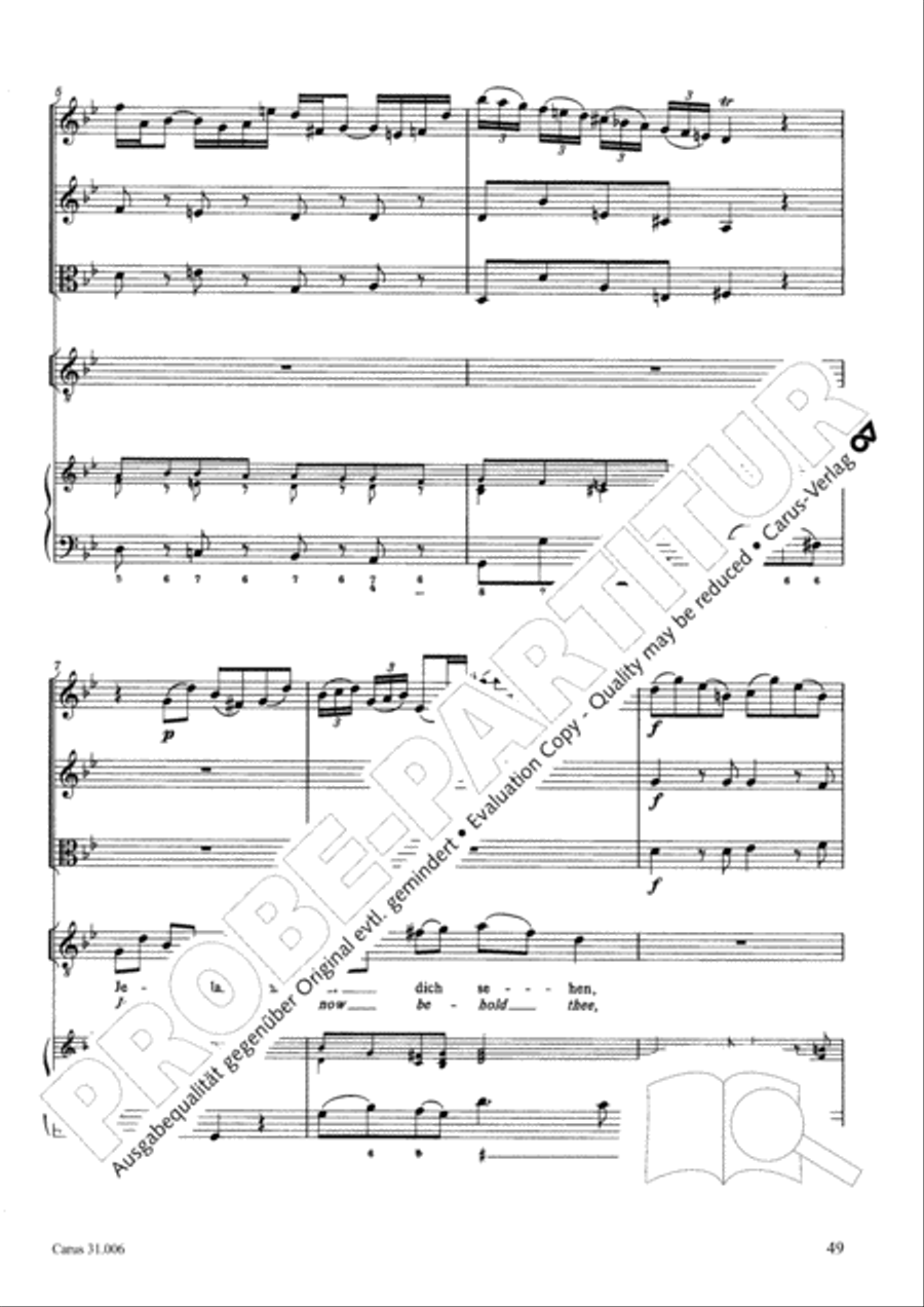 Stay with us, for it draws on toward evening (Bleib bei uns, denn es will Abend werden) 4-Part scores gallery preview page 50