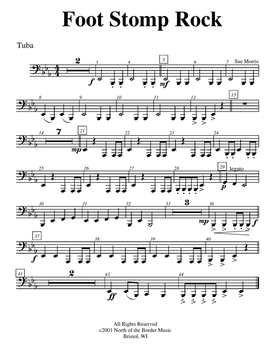 Foot Stomp Rock Foot Stomp Rock Concert Band scores gallery preview page 4