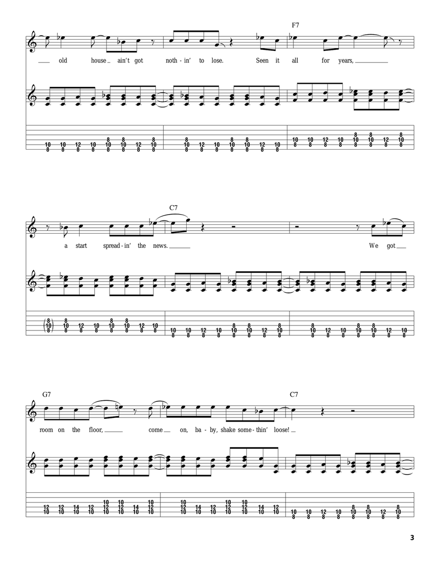 The House Is Rockin' The House Is Rockin' Acoustic Guitar scores gallery preview page 3