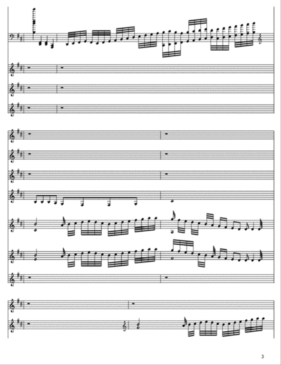 Piano Concerto #1 Movement 2 Allegretto Full Orchestra scores gallery preview page 3