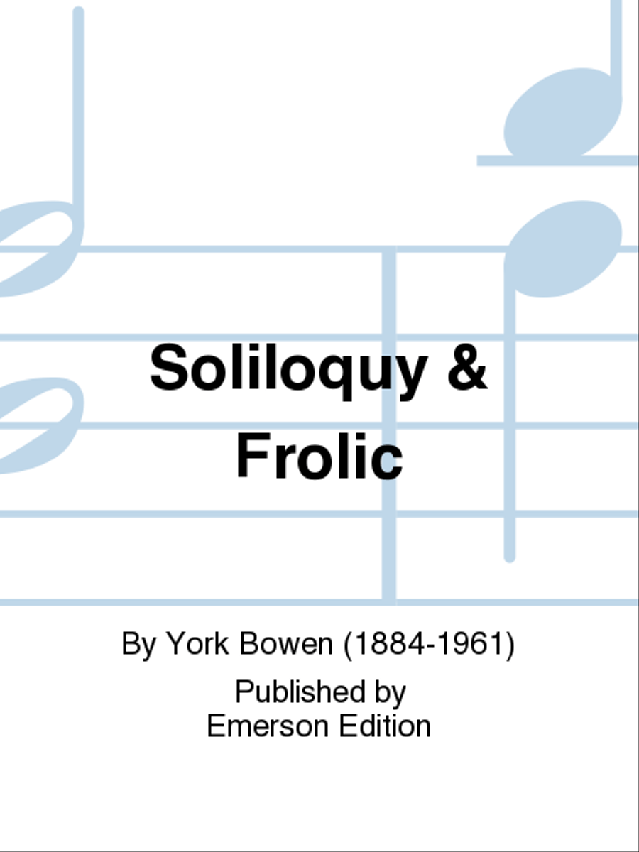 Soliloquy & Frolic Soliloquy & Frolic Flute scores gallery preview page 1