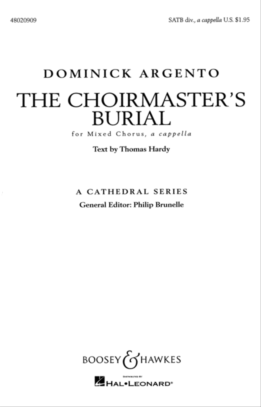 The Choirmaster's Burial The Choirmaster's Burial Divisi scores gallery preview page 1