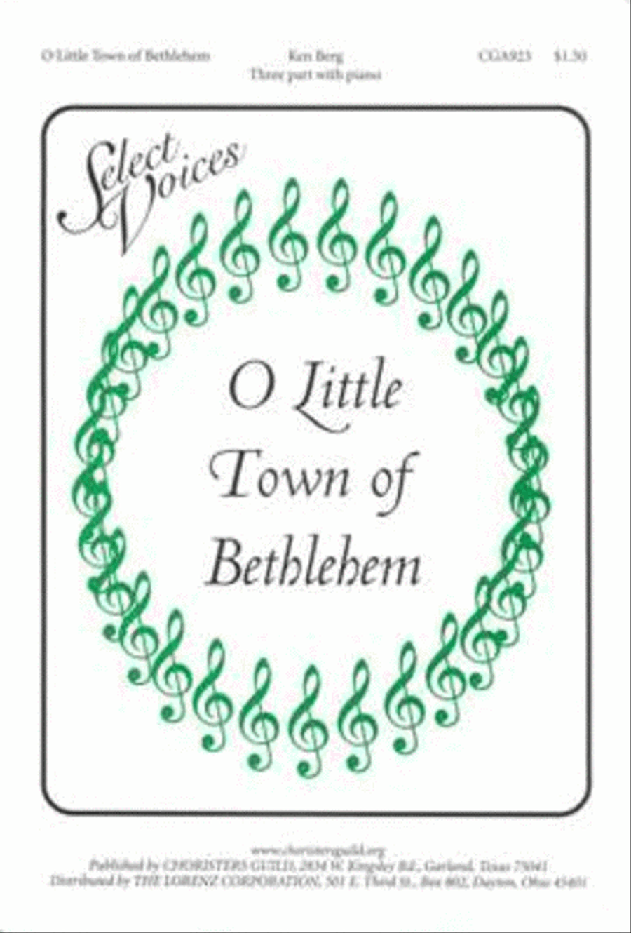 O Little Town of Bethlehem (Three-part Mixed) 3-Part scores gallery preview page 1