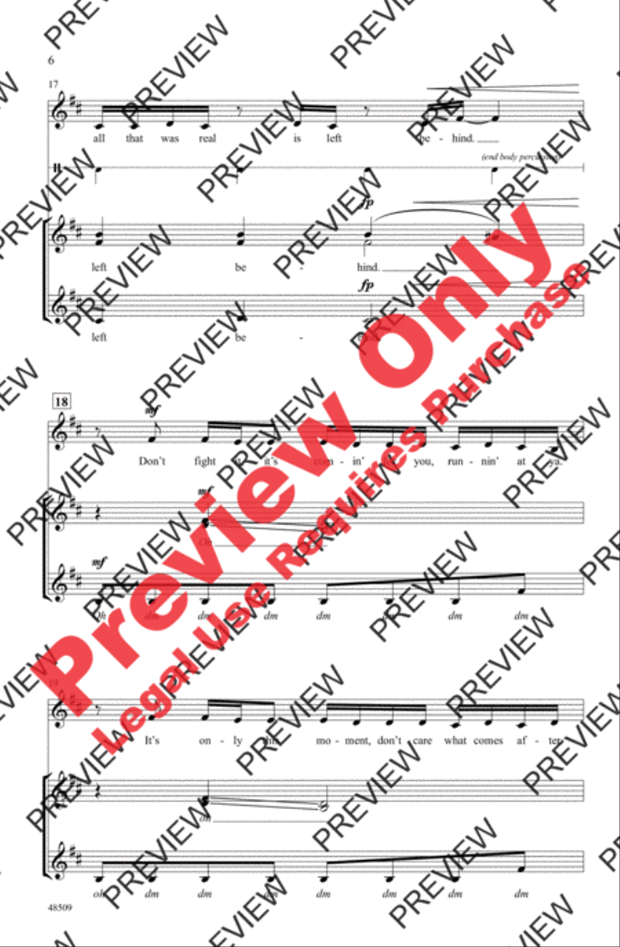The Greatest Show A Cappella scores gallery preview page 6