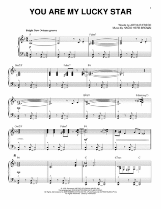 You Are My Lucky Star [Jazz version] (arr. Brent Edstrom)