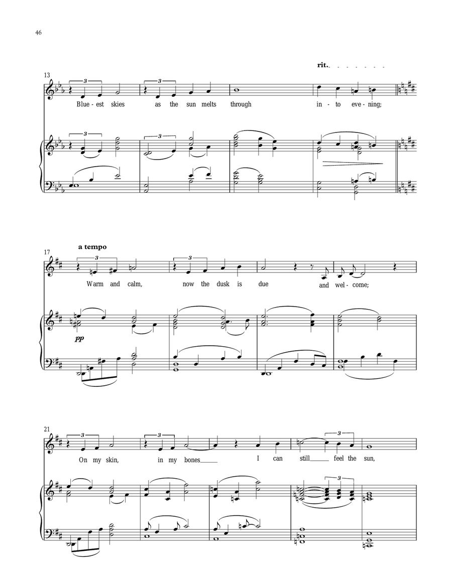 Evening Song Voice scores gallery preview page 2