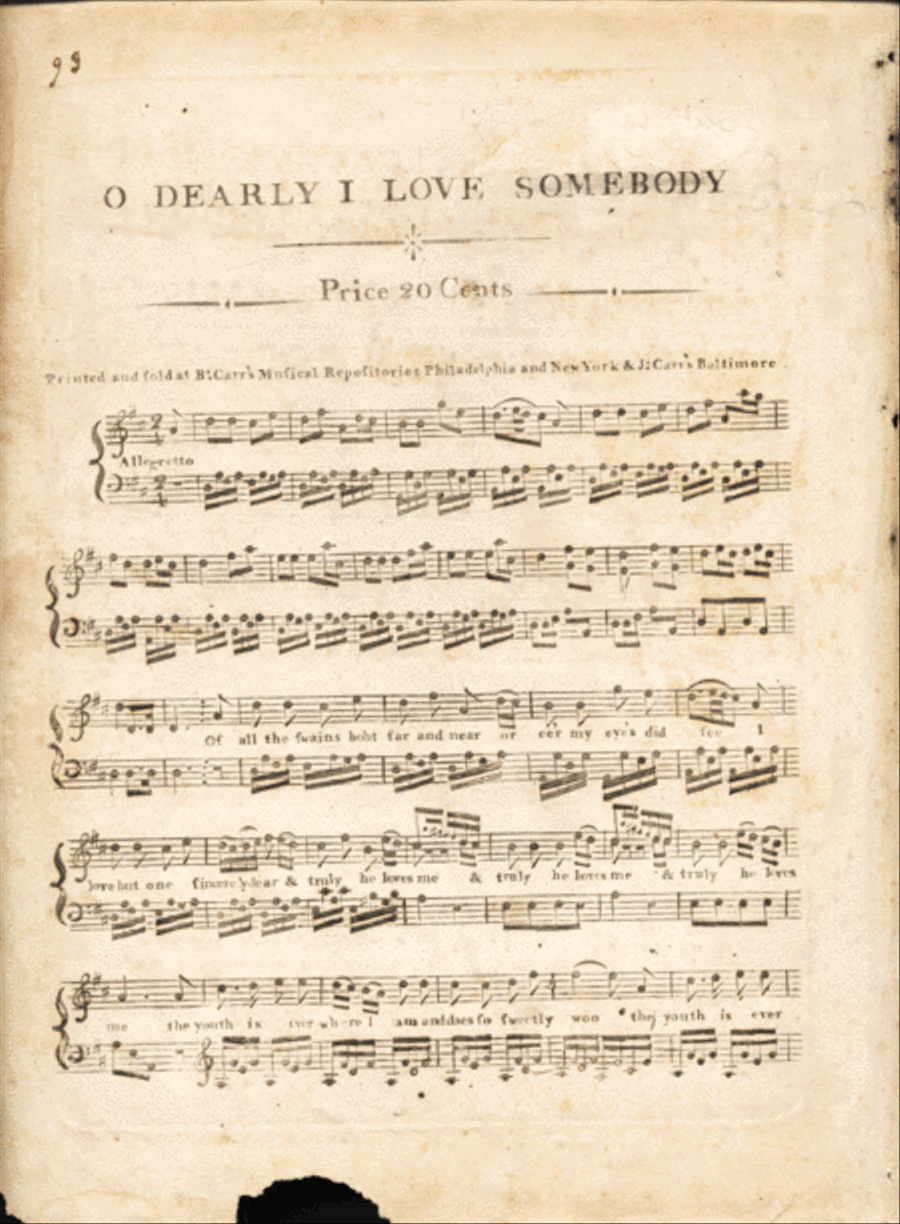 O Dearly I Love Somebod Voice scores gallery preview page 1