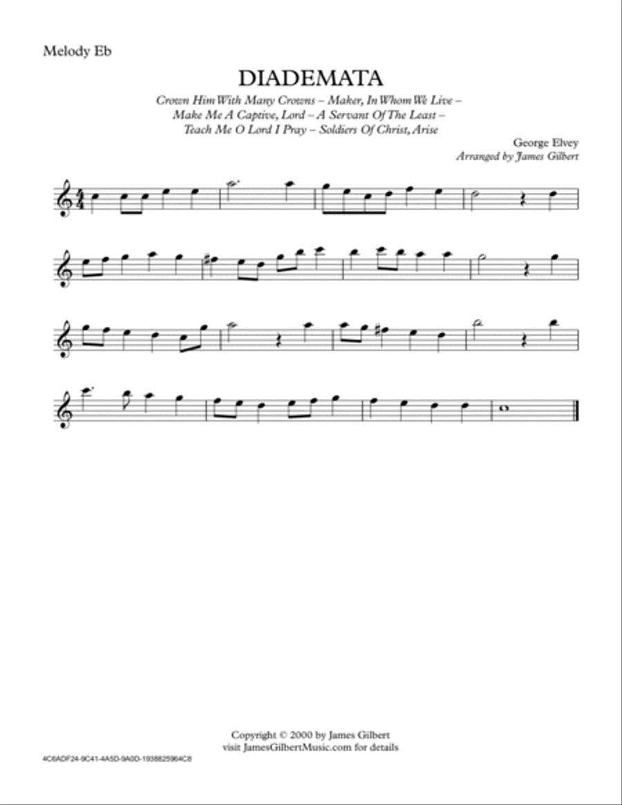 DIADEMATA (Crown Him With Many Crowns) Small Ensemble scores gallery preview page 4