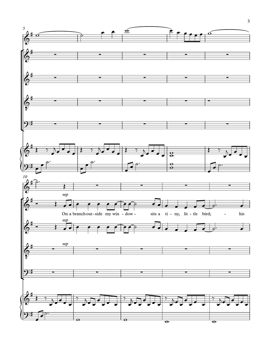 FLY AWAY FLY AWAY 4-Part scores gallery preview page 3