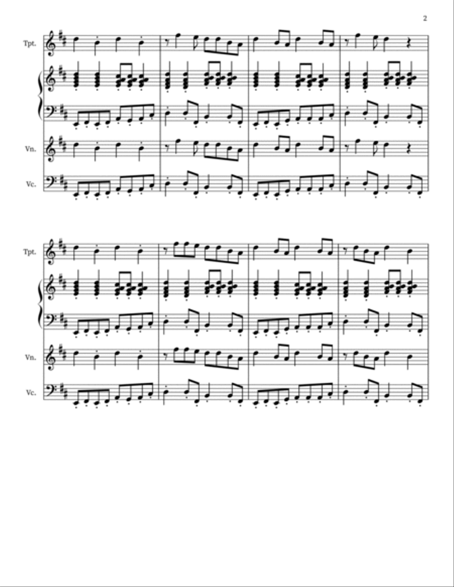 Come And Get Your Love Score and Parts scores gallery preview page 2