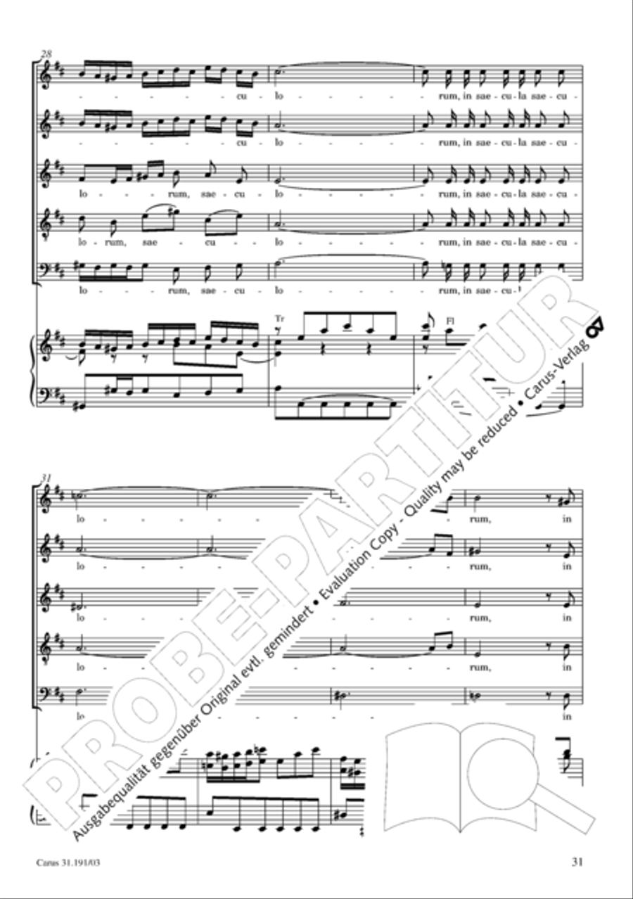 Gloria in excelsis Deo SSATB scores gallery preview page 32