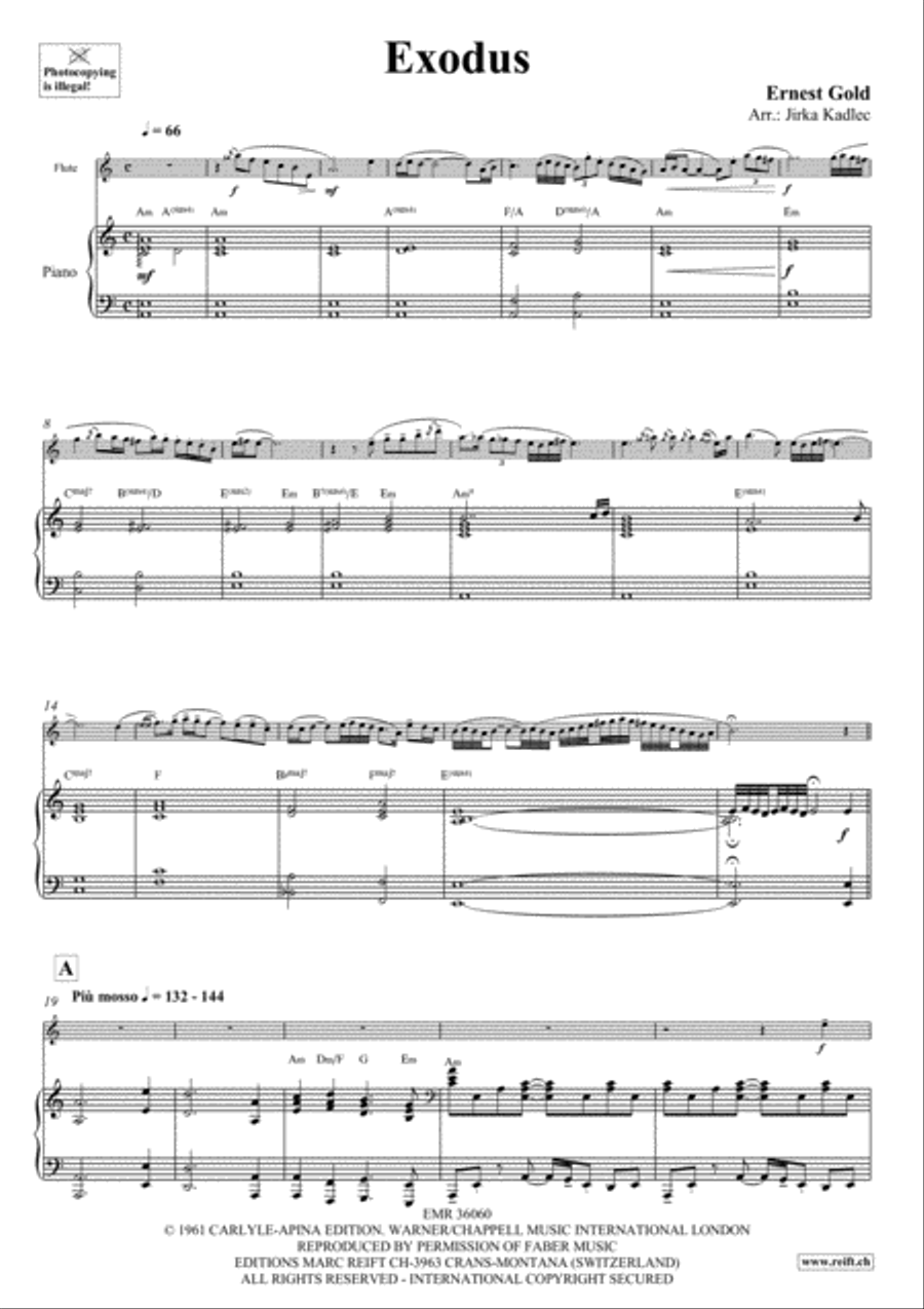 Exodus Flute Solo scores gallery preview page 4