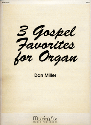 Book cover for Three Gospel Favorites for Organ