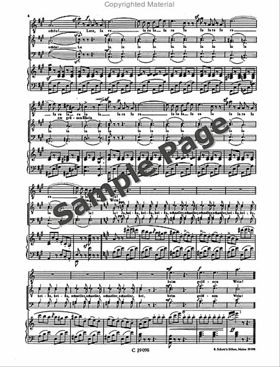Rossini G La Danza Men's Choir scores gallery preview page 5