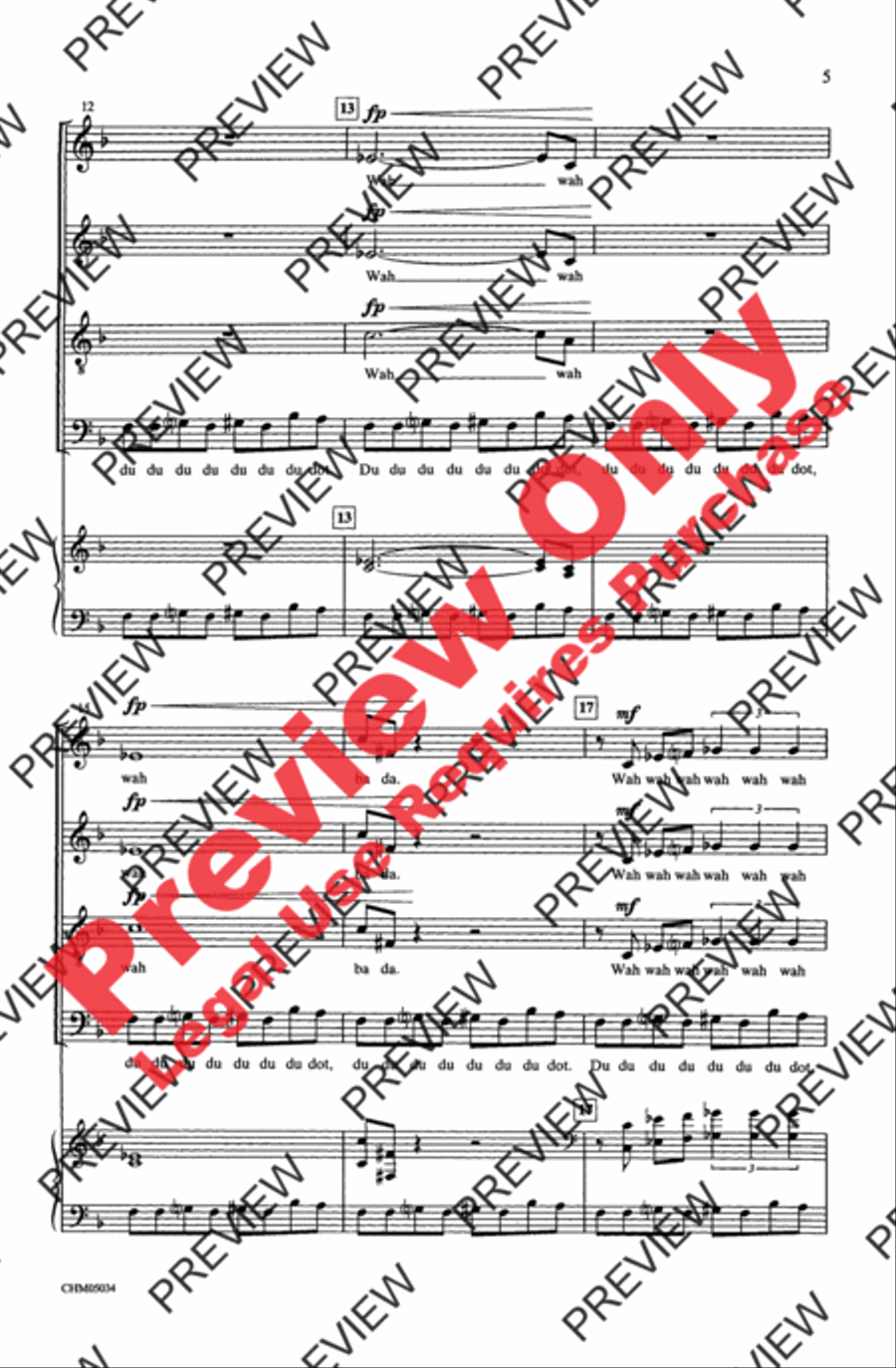 Peter Gunn 4-Part scores gallery preview page 5