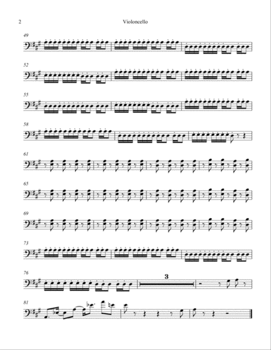 Cotton-eyed Joe String Quartet scores gallery preview page 4